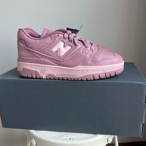 NWT New Balance 550 Shoe Leather Pink Rosewood kid size 4 Women’s size 5.5